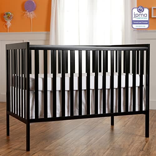 Amazon.com: Dream On Me Synergy 5-In-1 Convertible Crib In Black, Greenguard Gold Certified : Baby