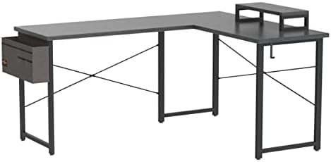 Amazon.com: ODK L Shaped Desk, 59" Computer Corner Desk, Gaming Desk, Home Office Writing Desk with