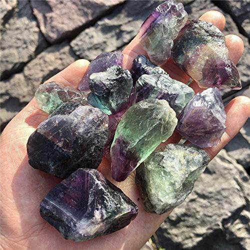 Amazon.com: Simurg Raw Fluorite Stone 1lb ''A'' Grade Rainbow Fluorite Rough Crystal - Green Fluorit