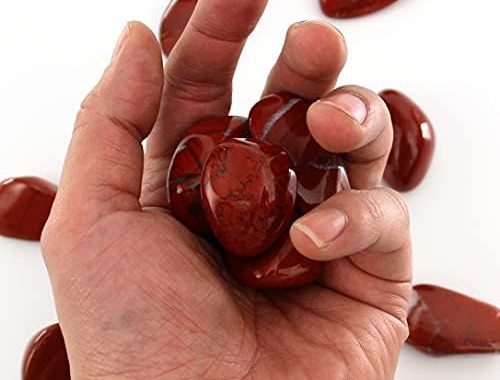Amazon.com: Nvzi Natural Red Jasper Crystal, Tumbled Polished Stones for Decoration, Healing, Reiki,