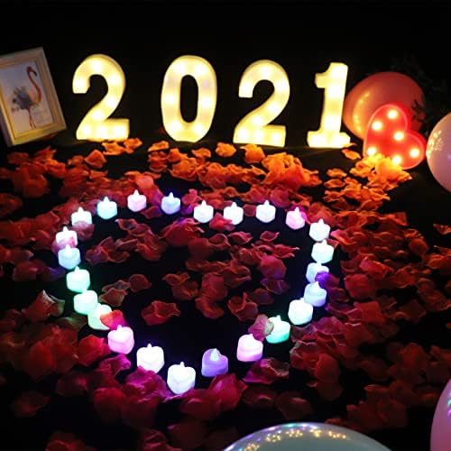 Larger Led Light Up Numbers 1 Letters, AUSAYE Decorative Number Lights Sign for Night Light Wedding