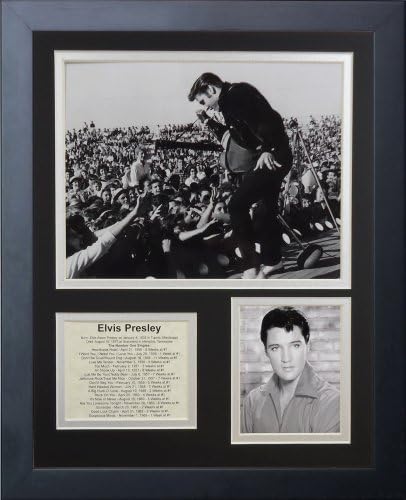 Amazon.com: Legends Never Die Elvis Presley Performing Live Collectible | Framed Photo Collage Wall