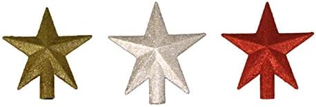 Kurt S. Adler 4" Petite Treasures Silver Glittered Mini Star Christmas Tree Topper - Unlit