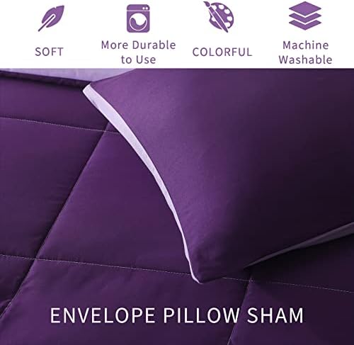 Amazon.com: Exclusivo Mezcla Lightweight Reversible 3-Piece Comforter Set All Seasons, Down Alternat