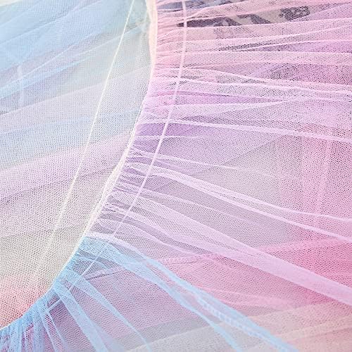 Amazon.com: Rainbow Bed Canopy with Lights for Girls, Canopy for Girls Room Bed Netting for Twin Sin