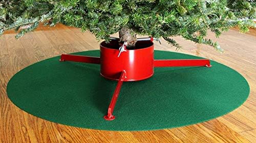 Alonsoo 45" Reversible Waterproof Christmas Tree Stand Mat Accessory for Floor Protection, Christmas