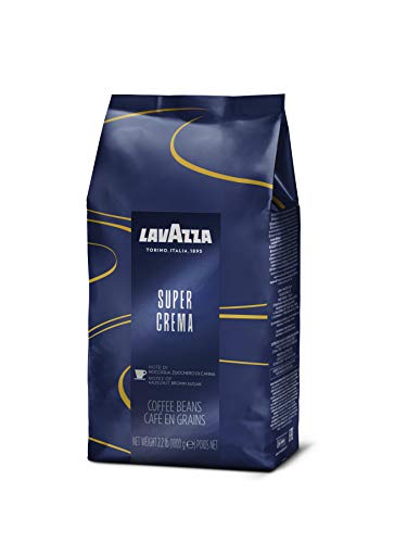 Amazon.com : Lavazza Super Crema Whole Bean Coffee Blend, light-Medium Espresso Roast, 2.2 Pound (Pa