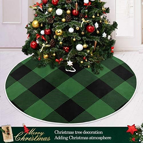 Qilmy Saint Patrick's Day Tree Skirt, Cute Ornaments Trees Decoration Home Decor for Festive Holiday