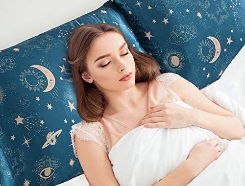 Amazon.com: EXQ Home Satin Pillowcase Silky Satin Pillowcase for Hair and Skin,Soft Cooling Printed