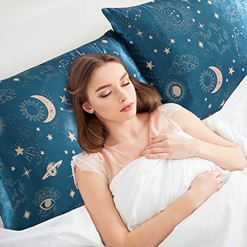 Amazon.com: EXQ Home Satin Pillowcase Silky Satin Pillowcase for Hair and Skin,Soft Cooling Printed